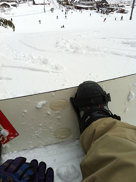 神鍋高原でスノーボード